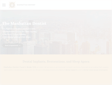 Tablet Screenshot of manhattannydentist.com